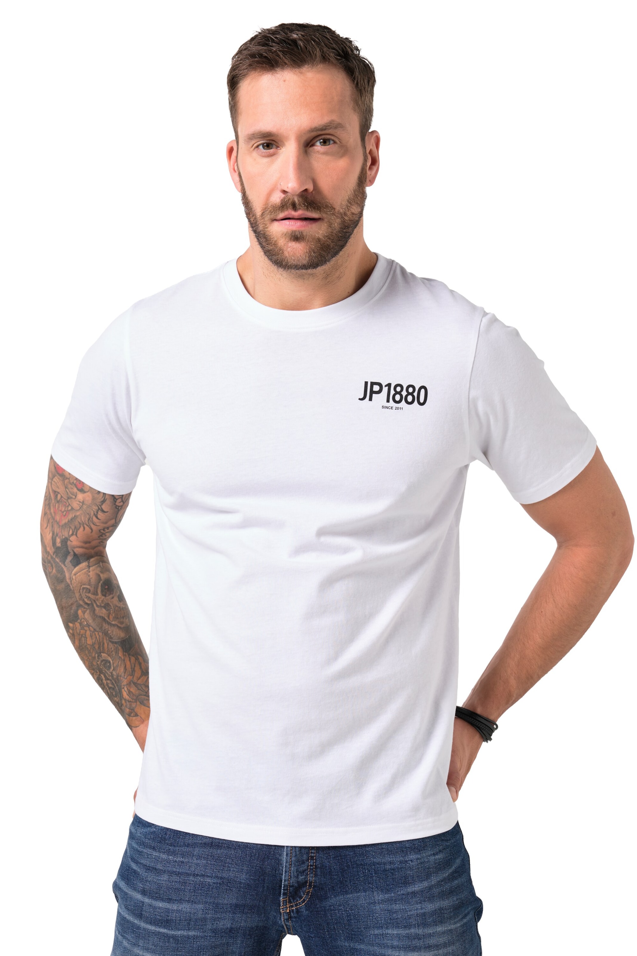 JP1880 Shirt 'Kurzarm' in Mixed colours: front