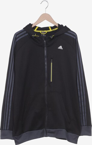 ADIDAS PERFORMANCE Sweatshirt & Zip-Up Hoodie in XXL in Black: front