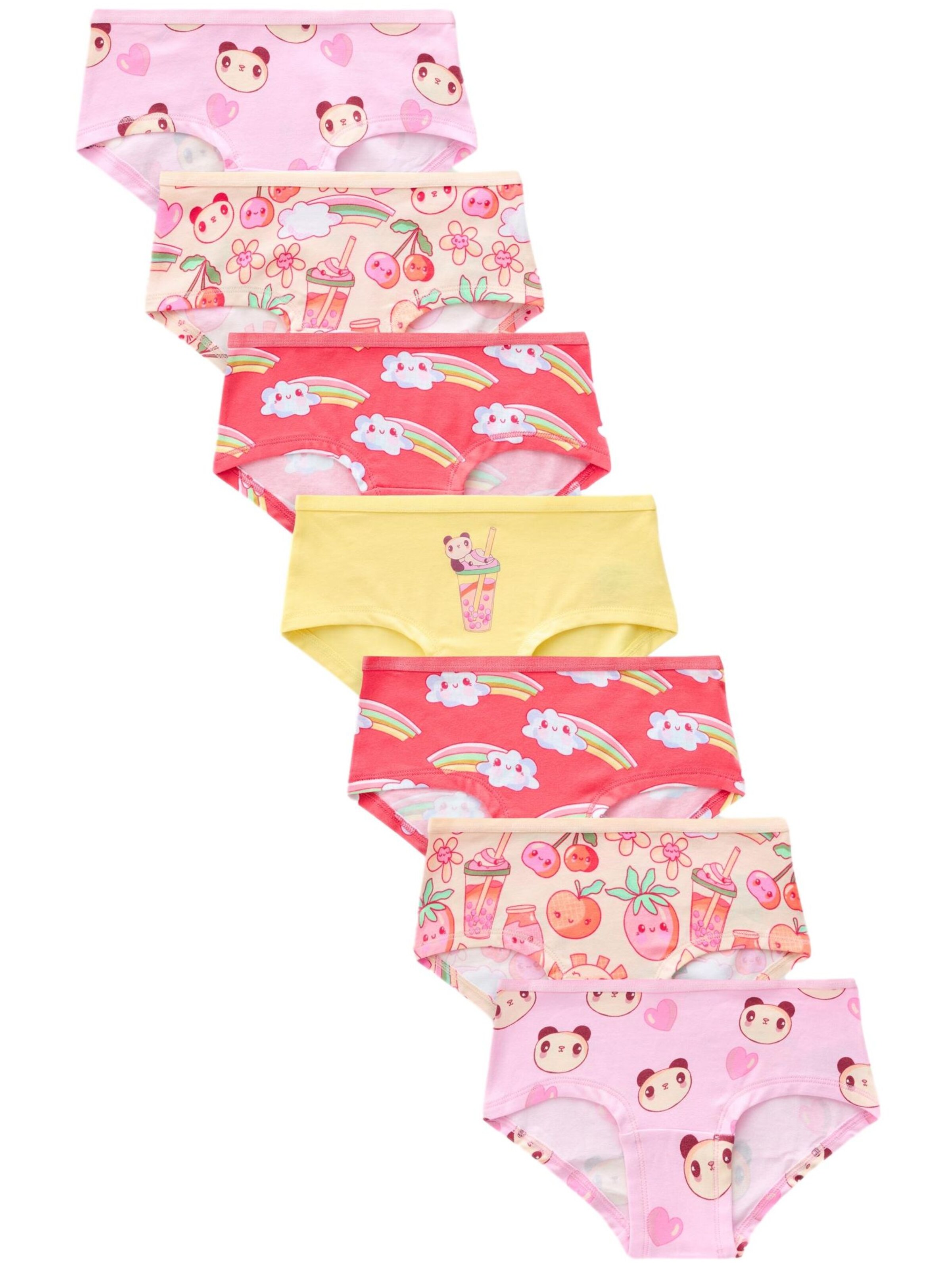 Next Pantaloncini intimi in Stucco, Giallo, Rosa Chiaro, Granatina