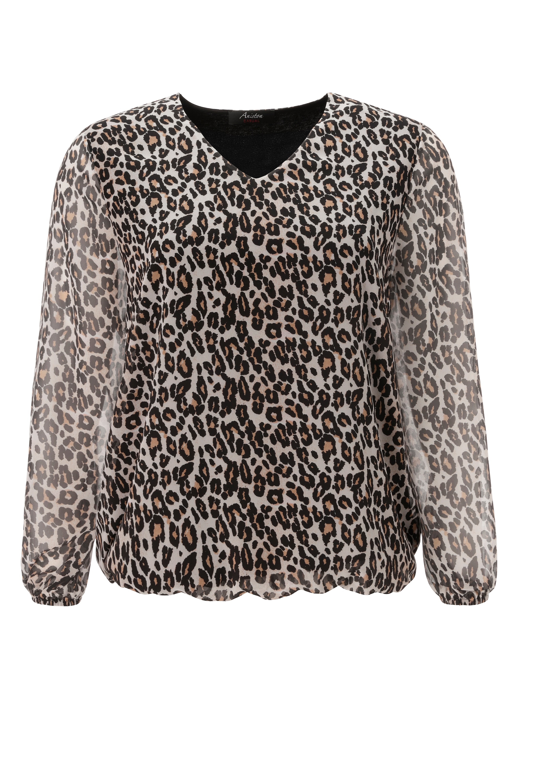 Aniston Bluse in Schwarz: Vorderseite