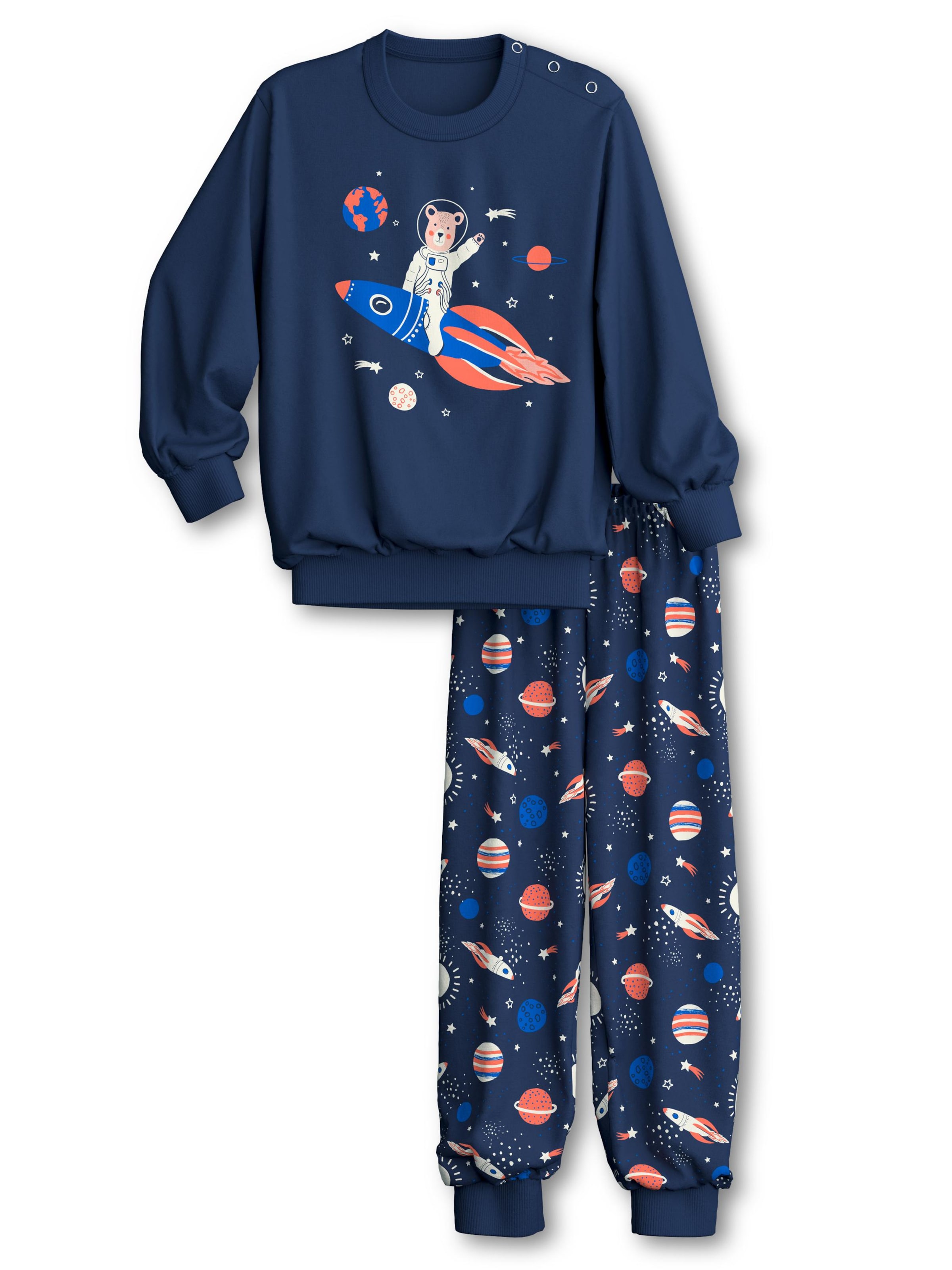 CALIDA Pajamas 'Toddlers Space' in Blue: front
