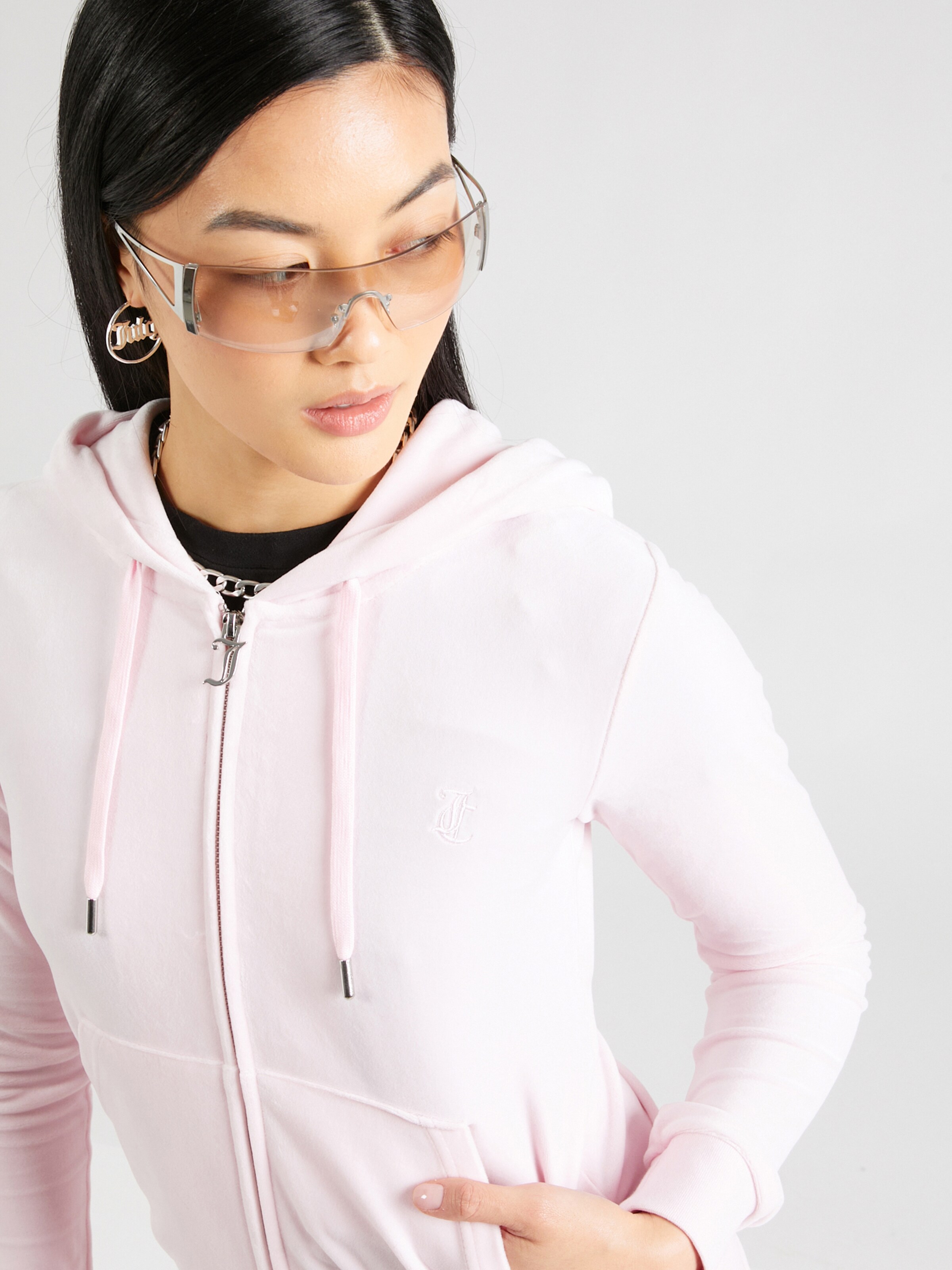 Juicy Couture Zip Up Hoodie in Pink ABOUT YOU