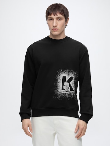 KARL LAGERFELD JEANS Sweatshirt in Zwart: voorkant
