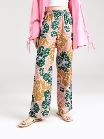 VILA Loose fit Pants 'LINU' in Pink: front