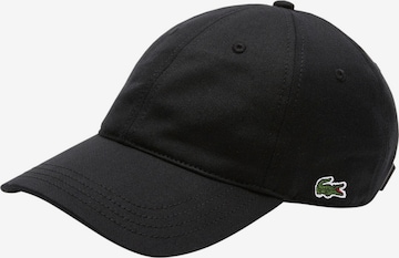 Cappello da baseball di LACOSTE in nero: frontale