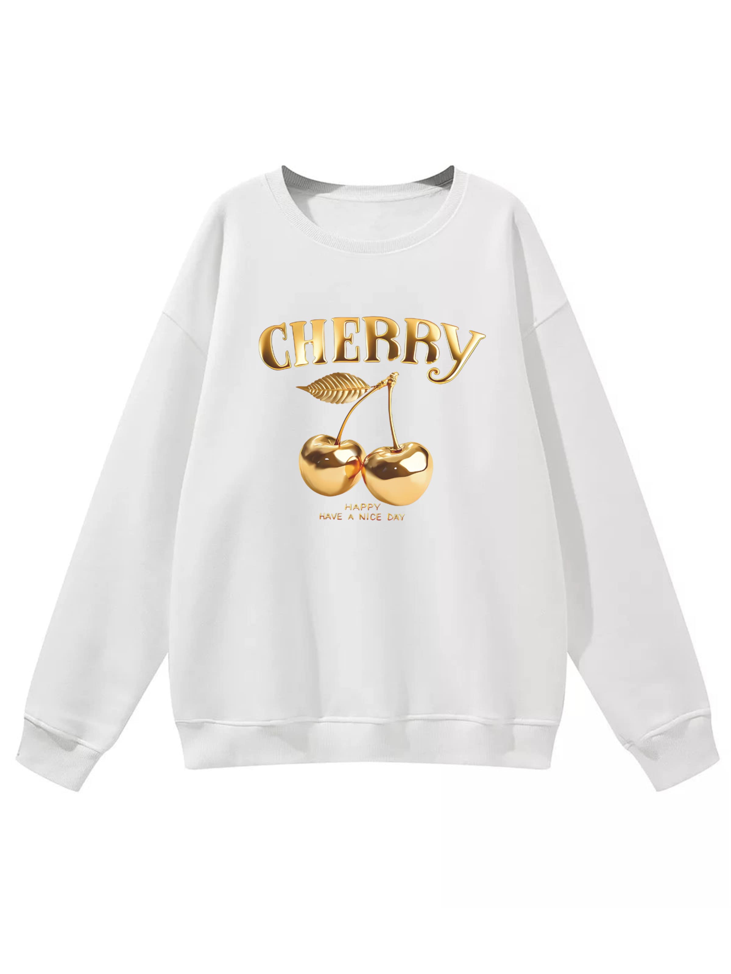 GORHEY Sweatshirt in Wit: voorkant