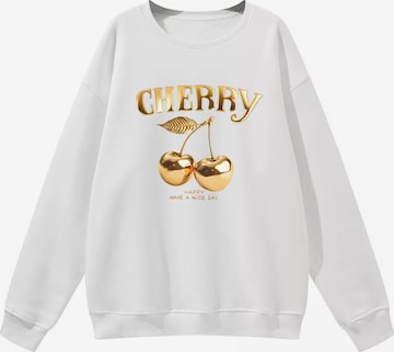GORHEY Sweatshirt in Wit: voorkant