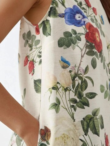 Hiccup Dress 'Linen Feel' in White