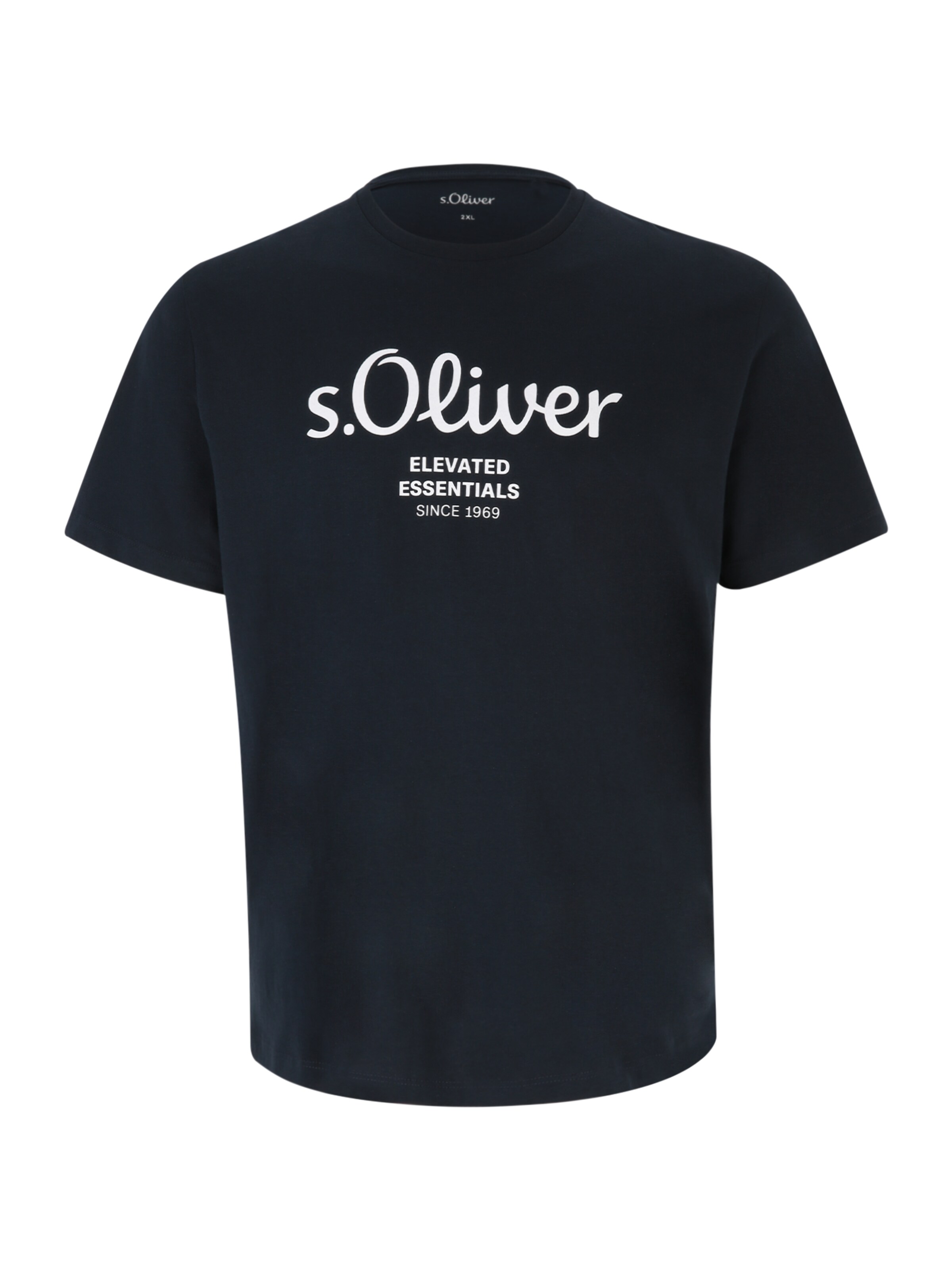s.Oliver Men Big Sizes Shirt in Blau: Vorderseite