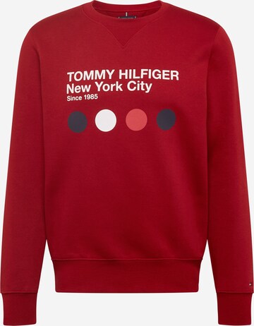 Felpa 'METRO' di TOMMY HILFIGER in rosso: frontale