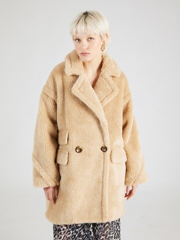 Manteau d’hiver 'Crista' Ibana en beige : devant