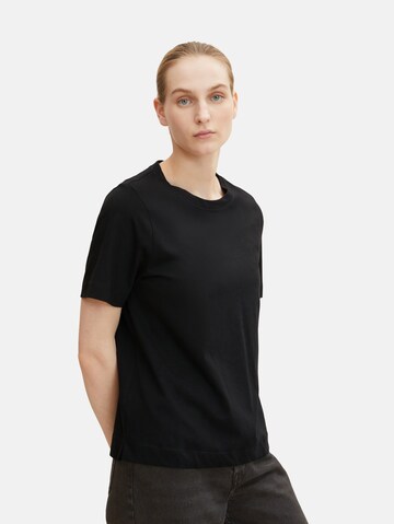 TOM TAILOR T-Shirt in Schwarz: predná strana