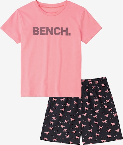 BENCH Pyjamas i rosa / svart, Produktvy