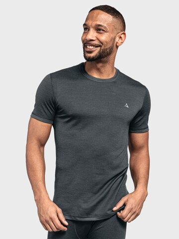 T-Shirt fonctionnel Schöffel en gris : devant
