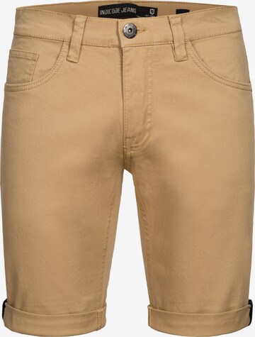 Regular Pantalon 'Villeurbanne' INDICODE JEANS en beige : devant