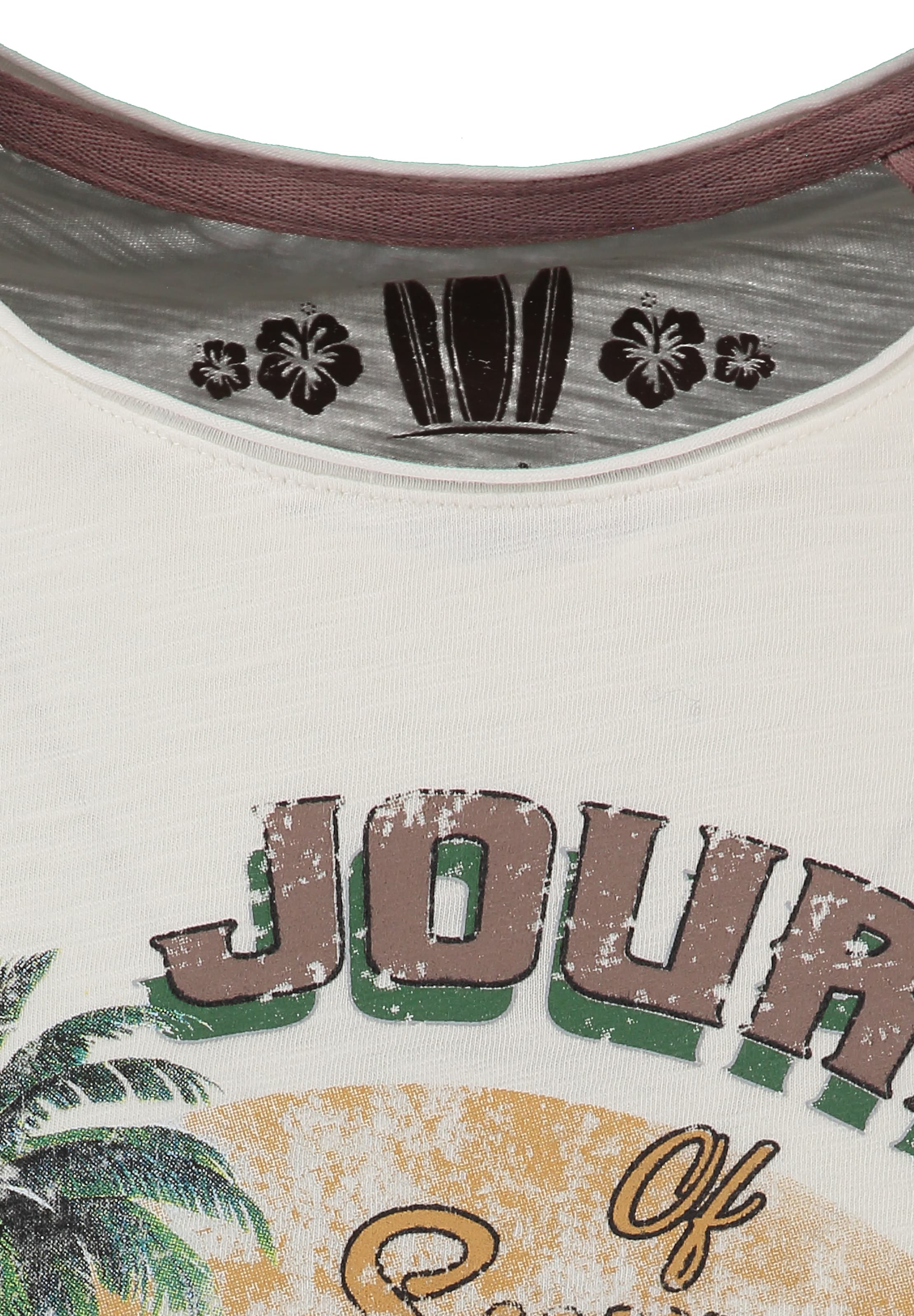 Key Largo Tričko 'JOURNEY' – béžová