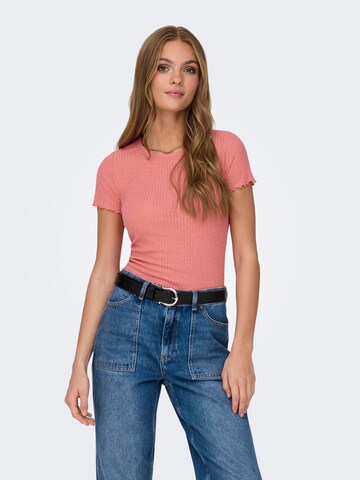 ONLY - Camiseta 'EMMA' en rosa: frente