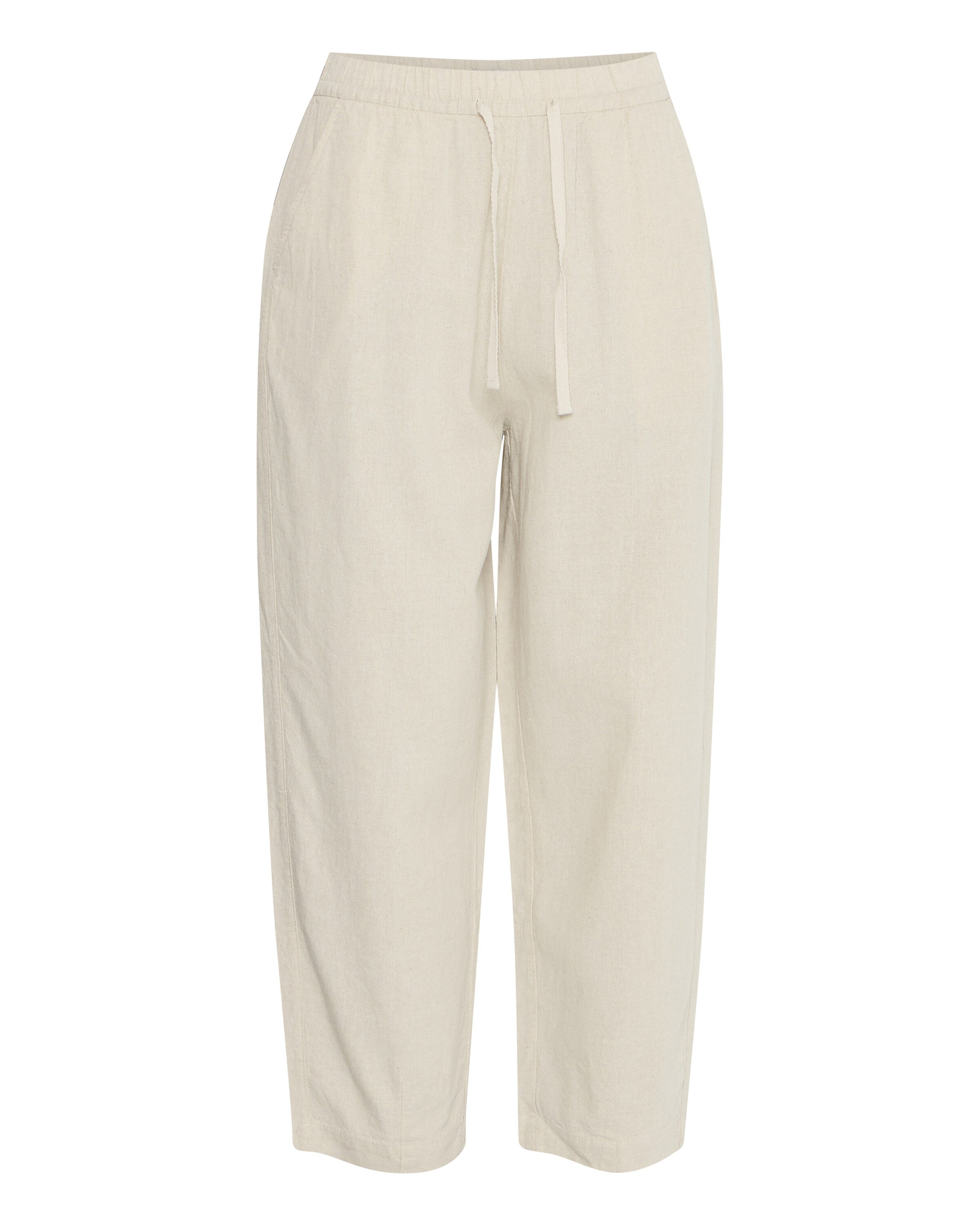 ICHI Wide leg Trousers in Beige: front