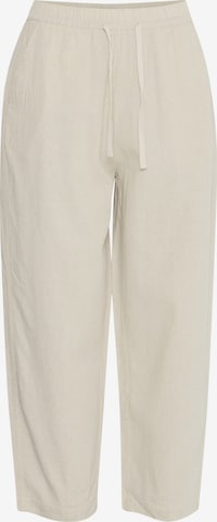 ICHI Wide Leg Bukser i beige: forside