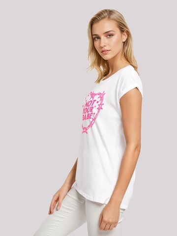 F4NT4STIC Shirt 'Unabhängige Frau Not Your Babe Frauentag' in Wit