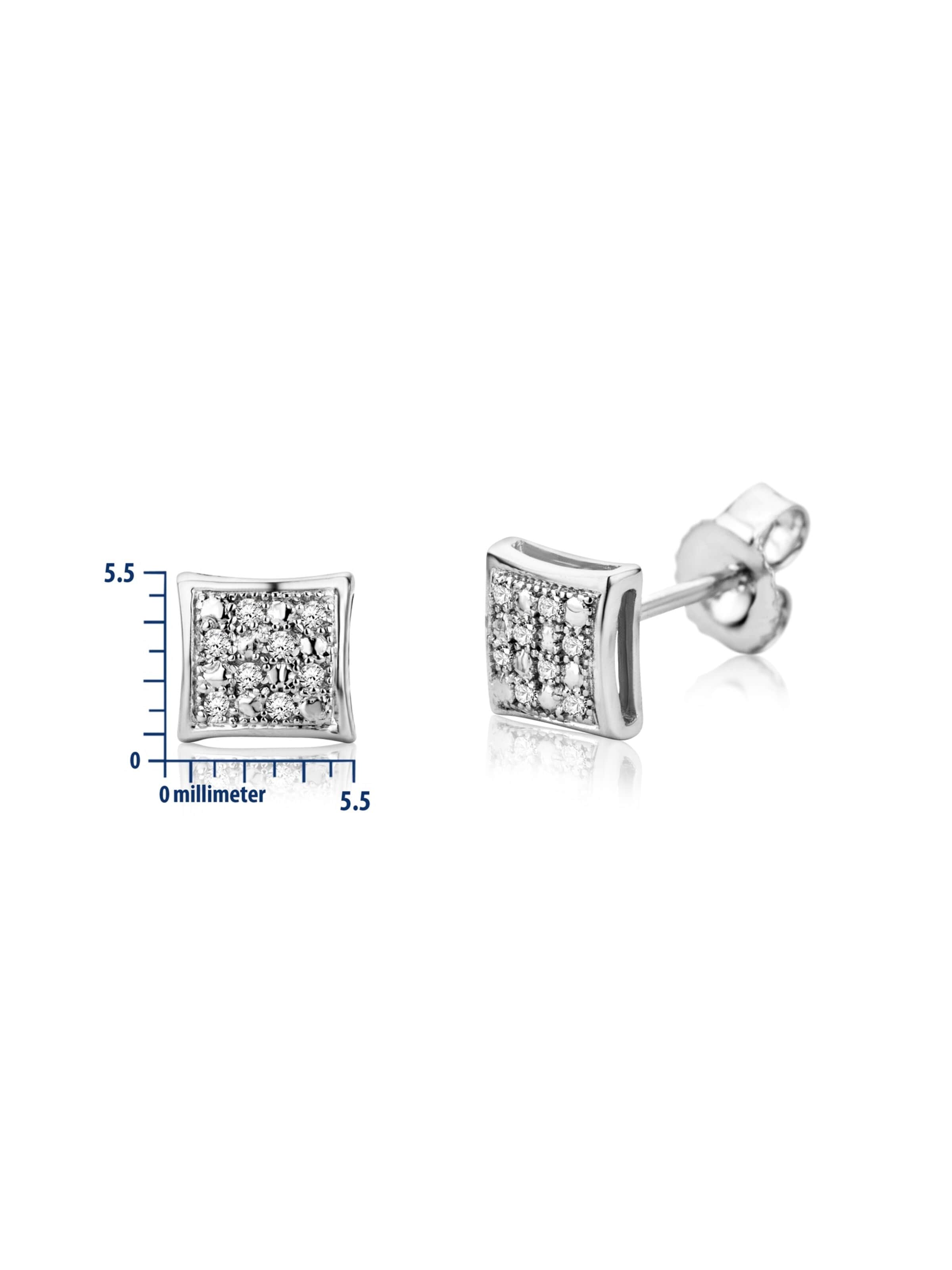 Boucles d'oreilles DIAMANT LETERNEL en argent