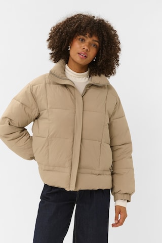 CULTURE Winterjas in Beige