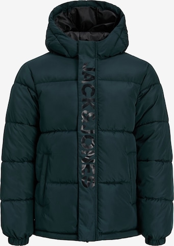 Jack & Jones Junior - Chaqueta de invierno en verde: frente