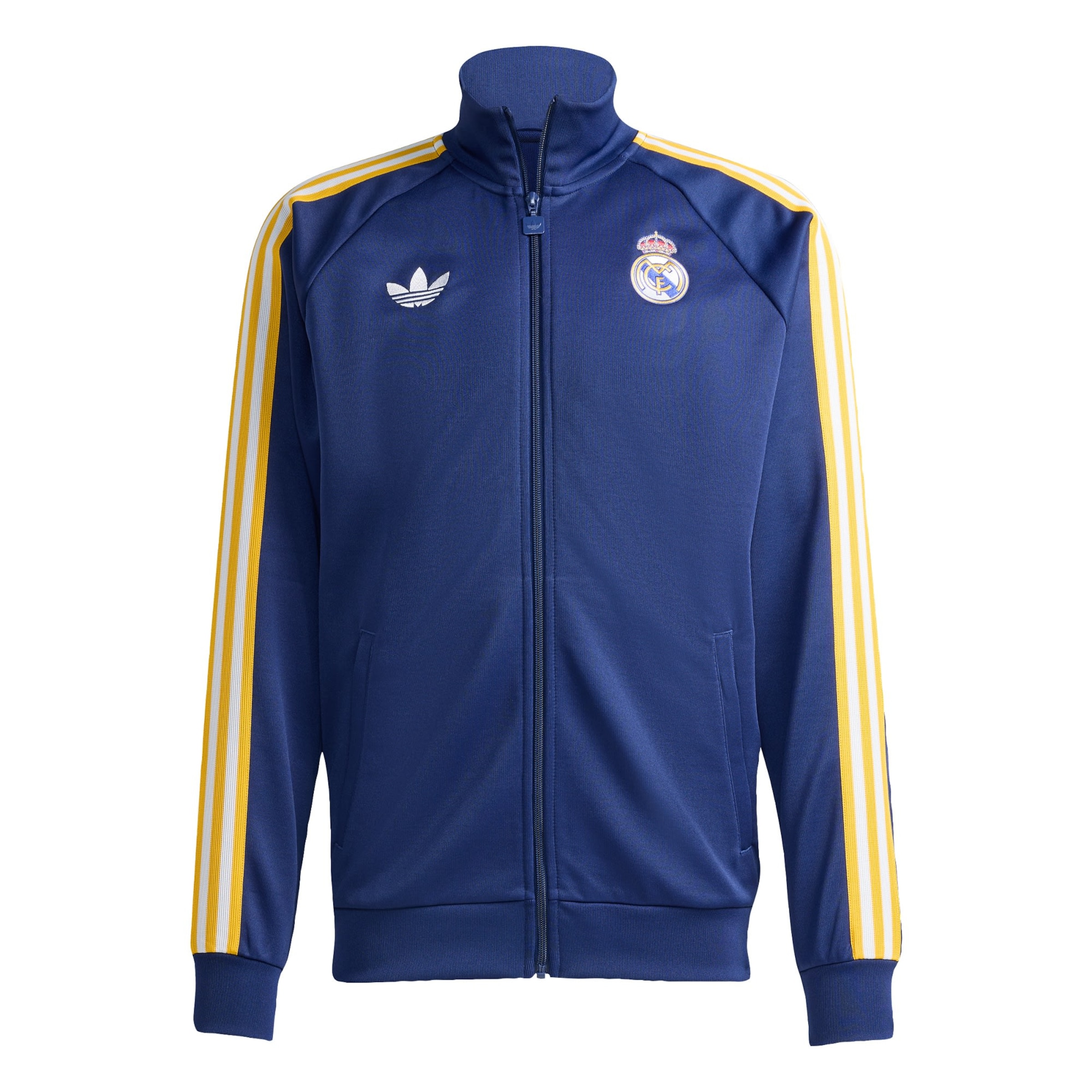 ADIDAS PERFORMANCE Trainingsjack 'Real Madrid' in de kleur Donkerblauw / Goudgeel / Wit, Productweergave