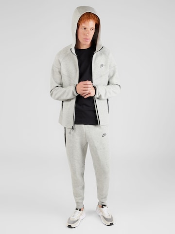 Nike Sportswear Zip-Up Hoodie 'TCH FLC' in Grey