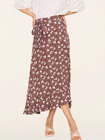 Gonna 'Happy Me' di Odd Molly in marrone: frontale