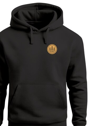 Neverless Sweatshirt 'Bäume Badge 1'‌‌‌‌‌‌ in Schwarz