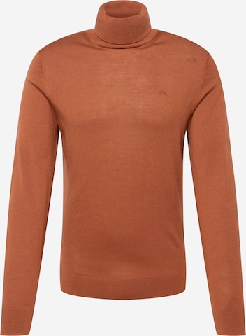 Calvin Klein Sweater in Brown: front