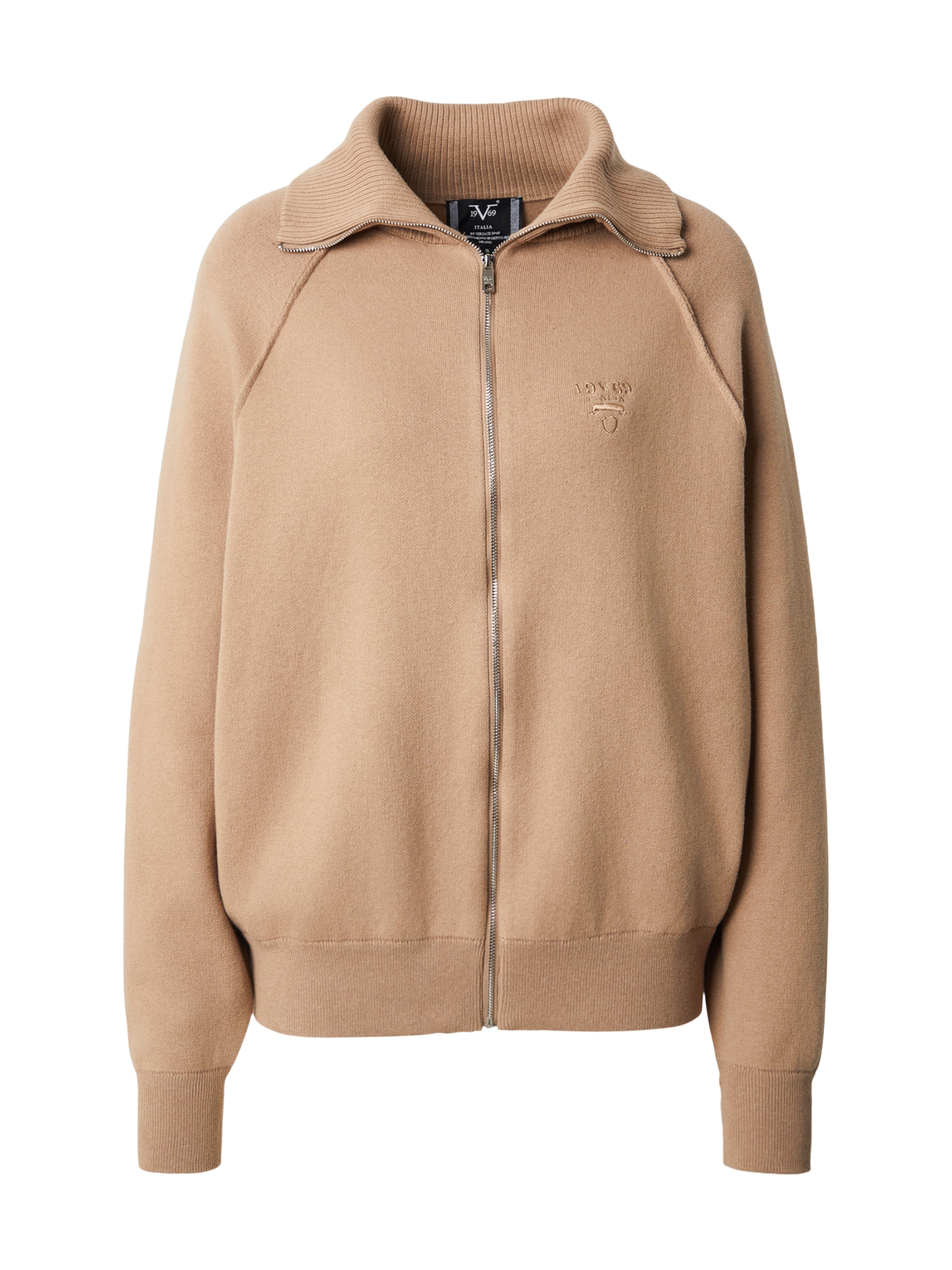 19V69 ITALIA Strickjacke 'Almira' in Beige: Vorderseite