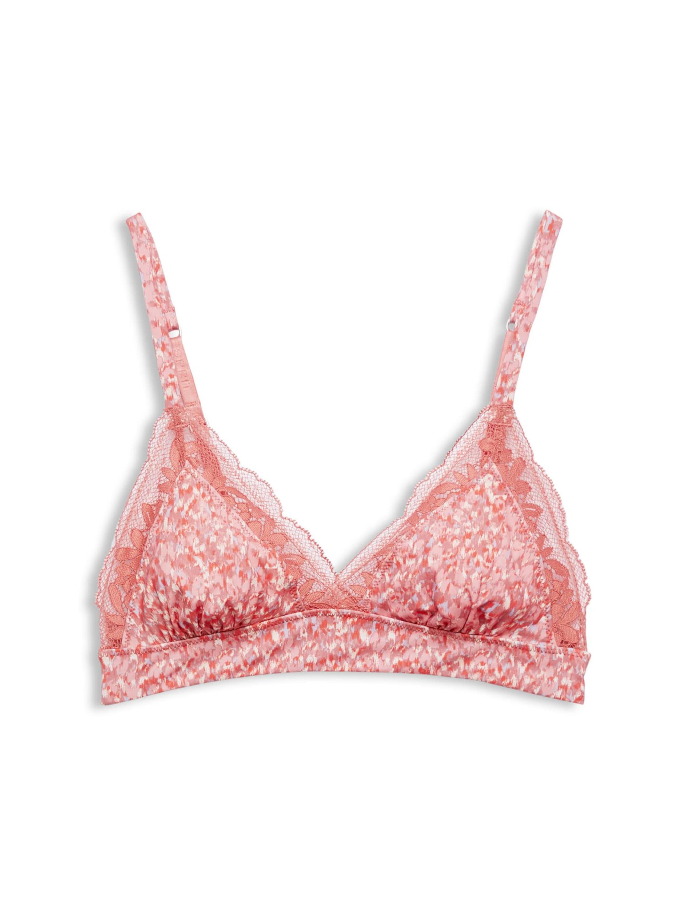 ESPRIT T-särgi Rinnahoidja, värv roosa: eest vaates