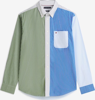 Marškiniai iš TOMMY HILFIGER, spalva – mėlyna / žalia / balta, Prekių apžvalga
