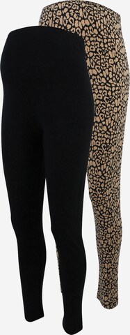 Mamalicious Curve Skinny Leggings 'JULIENNE' in Black: front