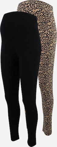 Mamalicious Curve Skinny Leggings 'JULIENNE' in Schwarz: predná strana