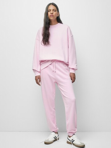 Pull&Bear Bluzka sportowa w kolorze różowy