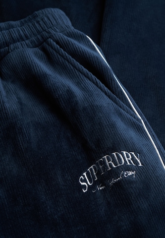 évasé Pantalon 'Country Club' Superdry en bleu
