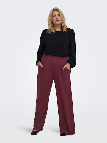 Wide Leg Pantalon à pince 'CARSTILLA' ONLY Carmakoma en rouge
