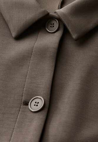 STREET ONE Zip-Up Hoodie in Brown