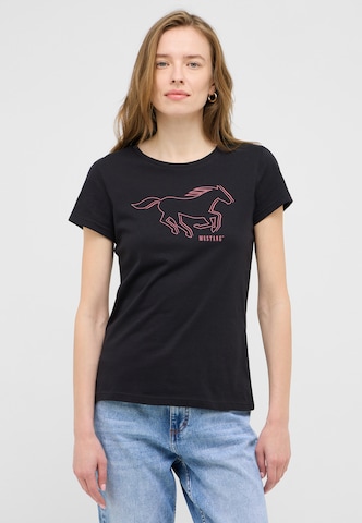 MUSTANG Shirt 'Style Loa' in Black: front