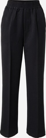 mbym - Pierna ancha Pantalón de pinzas 'Phillipa Press' en negro: frente