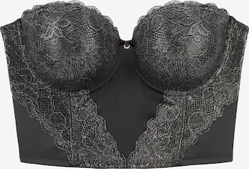 LASCANA Balconette Bra in Grey