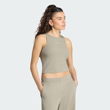 ADIDAS SPORTSWEAR - Top desportivo em bege: frente
