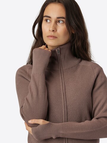 Superstainable Strickjacke  'Cork' in Braun