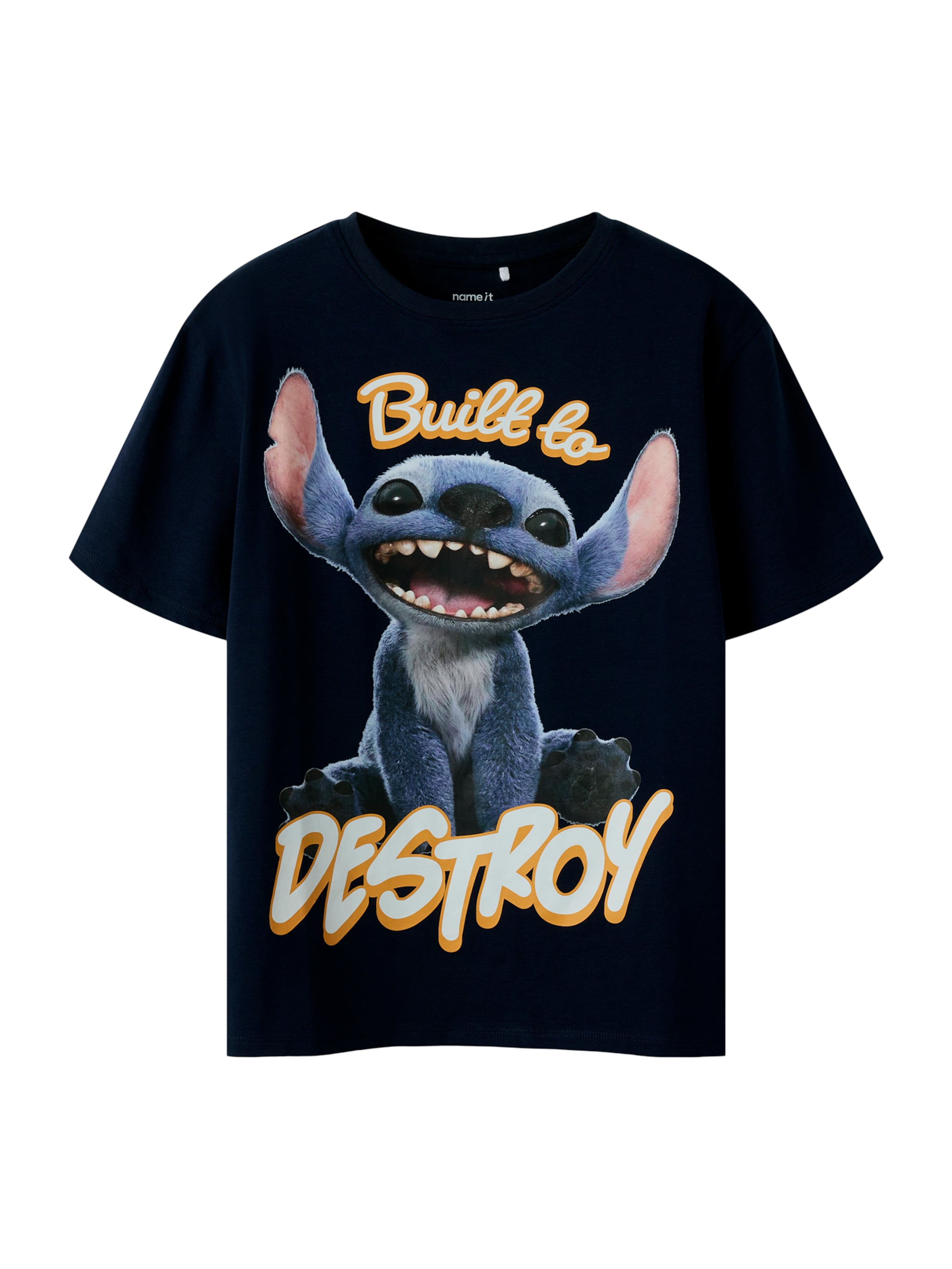 NAME IT T-Shirt 'NKMNILA STITCH' in Blau: Vorderseite