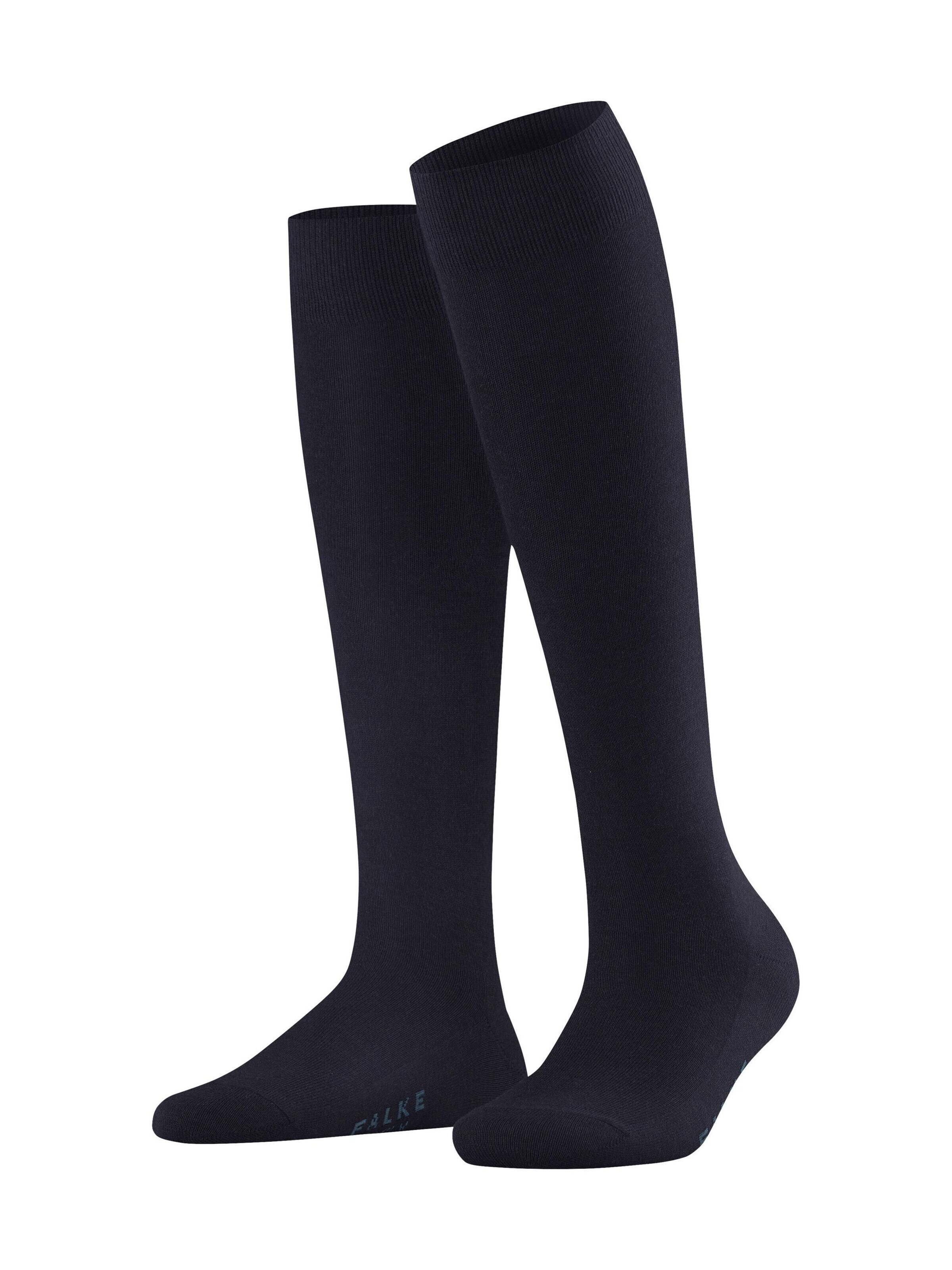 FALKE Knee High Socks 'Family' in Blue: front