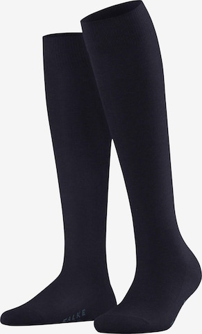 FALKE Knee High Socks 'Family' in Blue: front