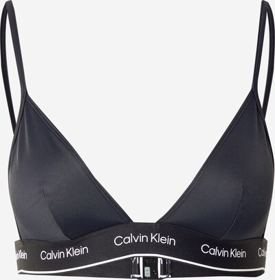 Calvin Klein Swimwear Горнище на бански 'Meta Legacy' в черно / бяло, Преглед на продукта